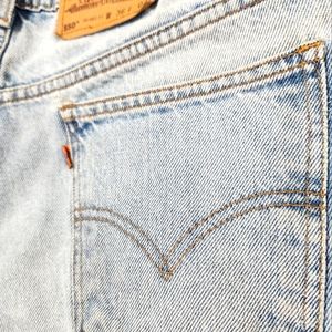 Vintage Levi's 550 Orange Tab Jeans Shorts Men's Size 36